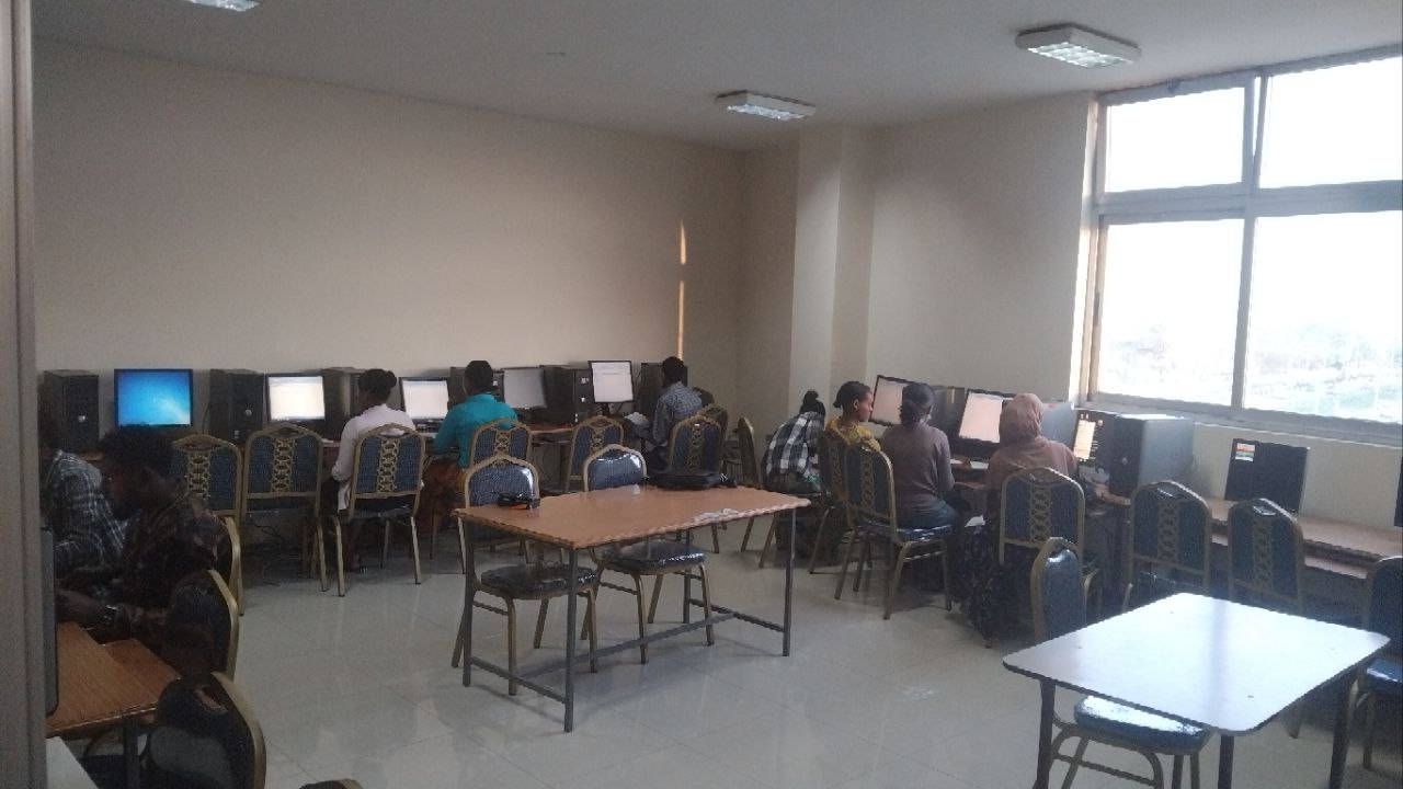 Graphic design studio with professional equipment